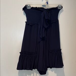 Venus Dark Blue strapless short romper-